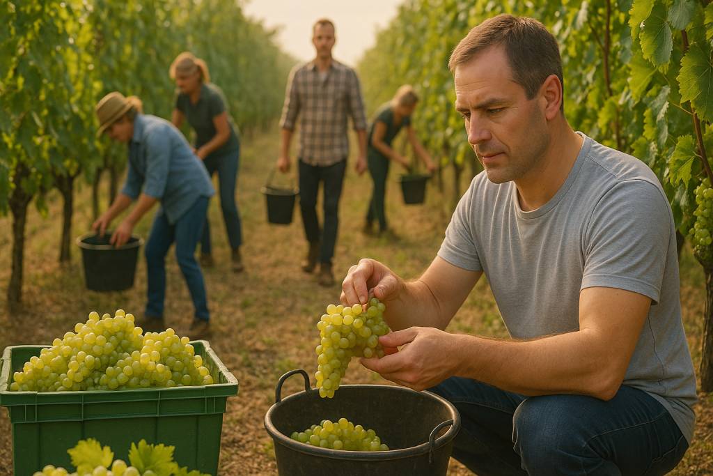 1. Termin Weinlese 2025 in Irlich (Weinberg: Neuwieder Wahrheit)